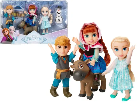 Jakks Pacific Disney Frozen 3" Mini Set: Elsa Anna Kristoff Sven Olaf