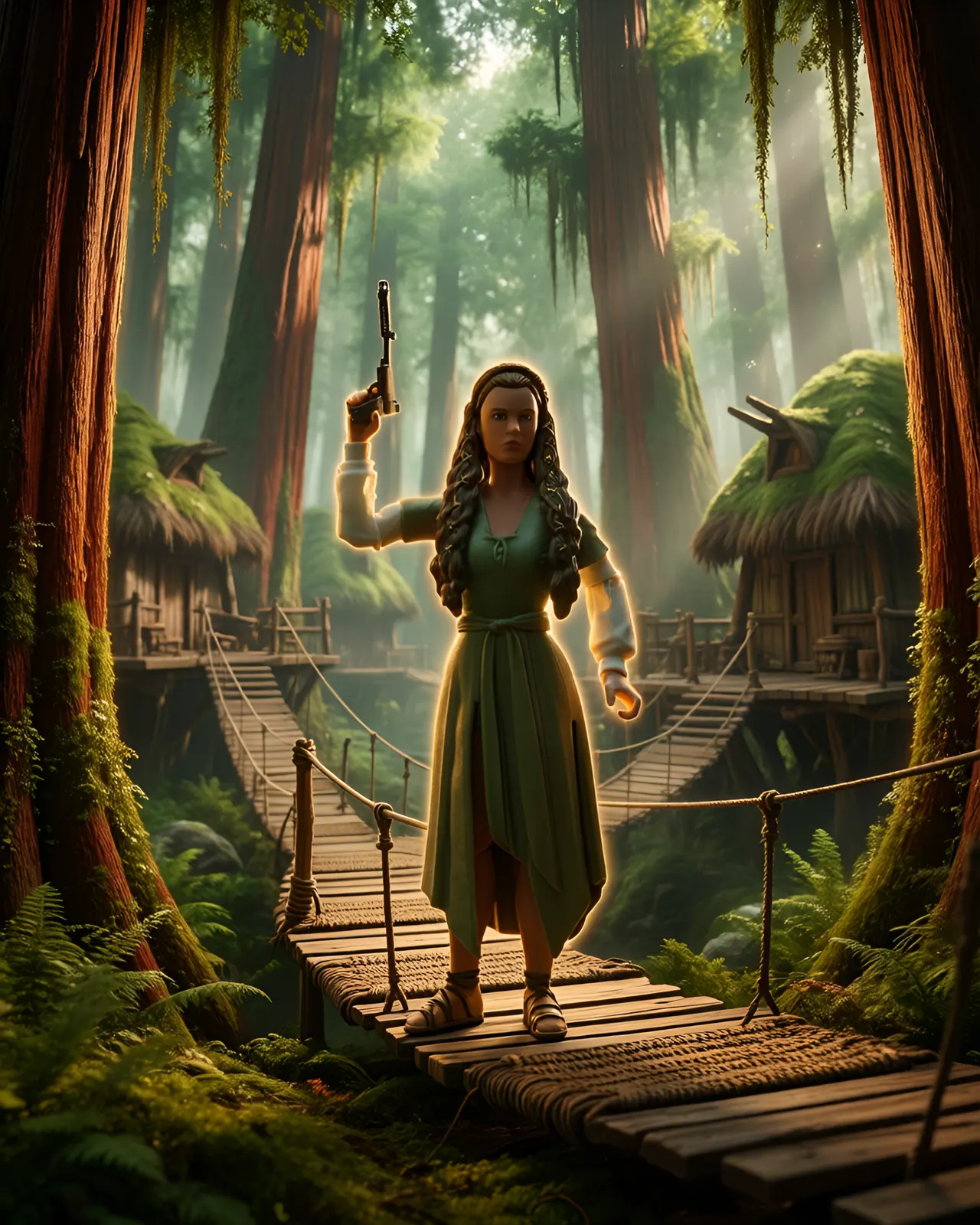 Hasbro Star Wars Black Series 6" Princess Leia Ewok Village - Image 7