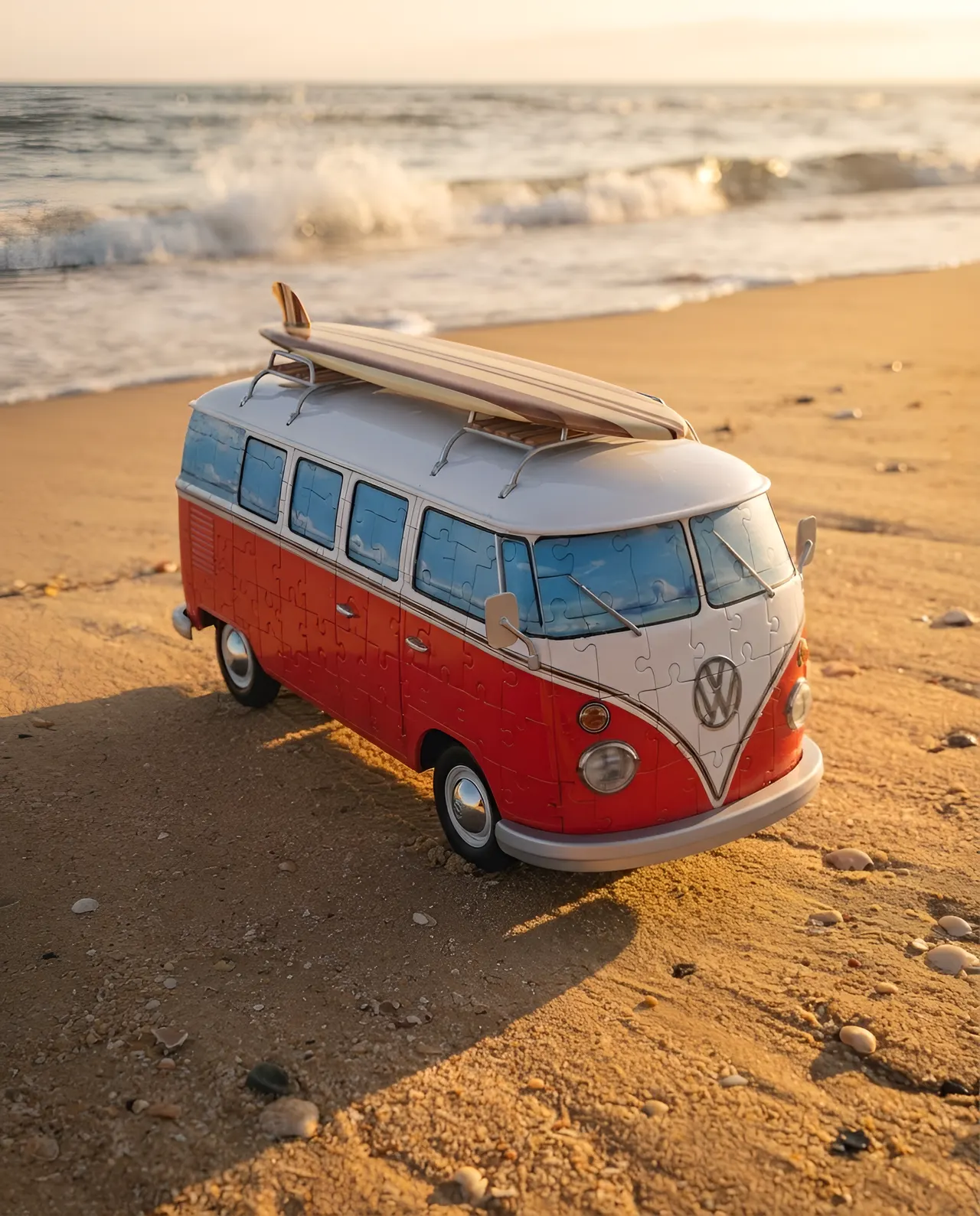 Ravensburger 3D VW Bus Rosso T1 Surfer Edition Puzzle – 162 pcs - Image 10