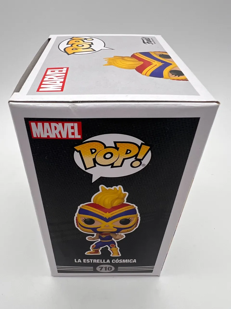 Funko POP! Marvel Lucha Libre Captain Marvel – 4.25" Vinyl Bobblehead - Image 4