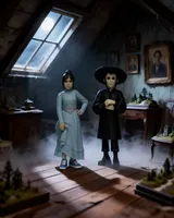 NECA Beetlejuice Toony Terrors 2‑Pack Lydia & Astrid 15 cm Figures - Thumbnail 8