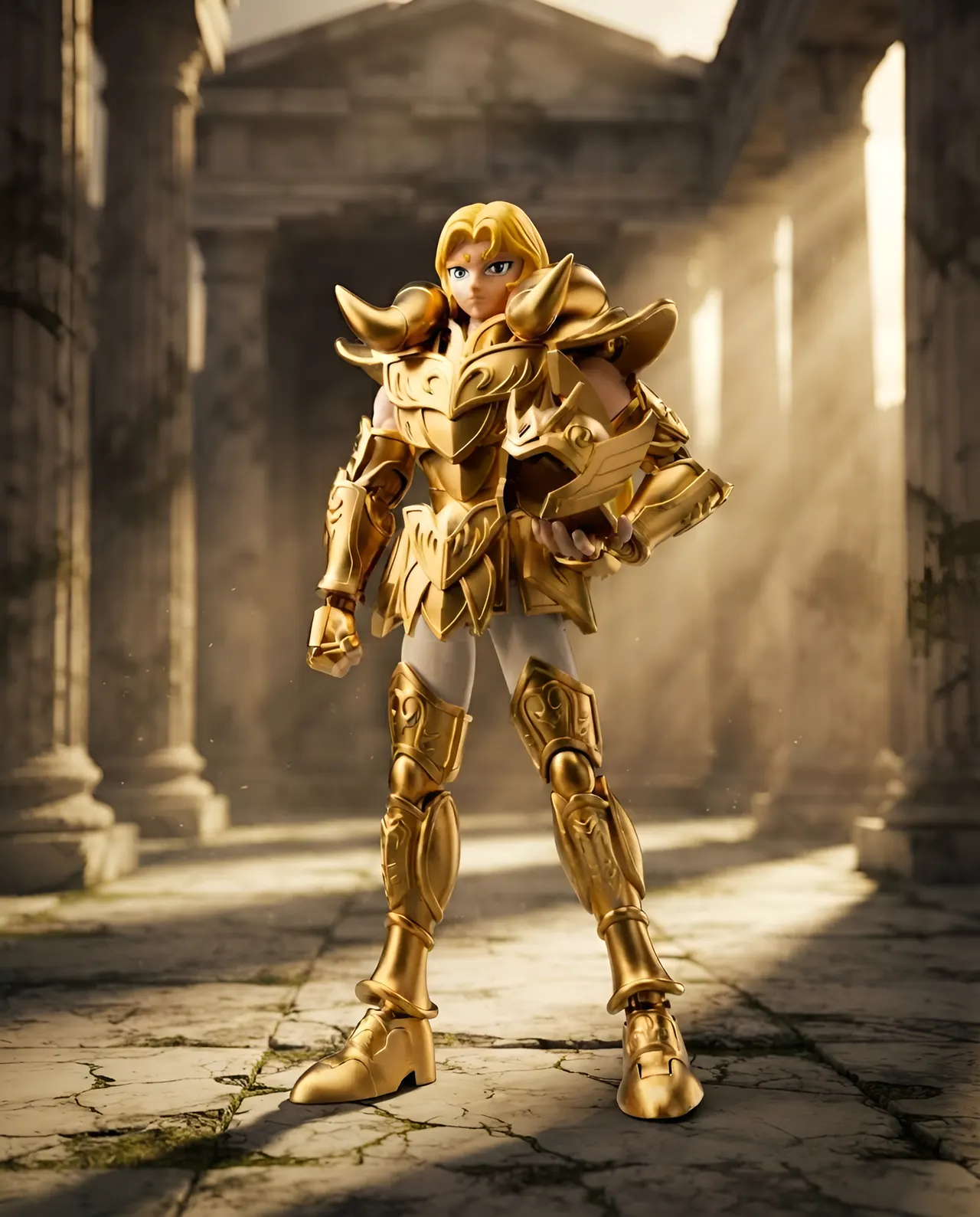 Blokees Saint Seiya Champion Class Aries Mu Model Kit – 15cm - Image 7
