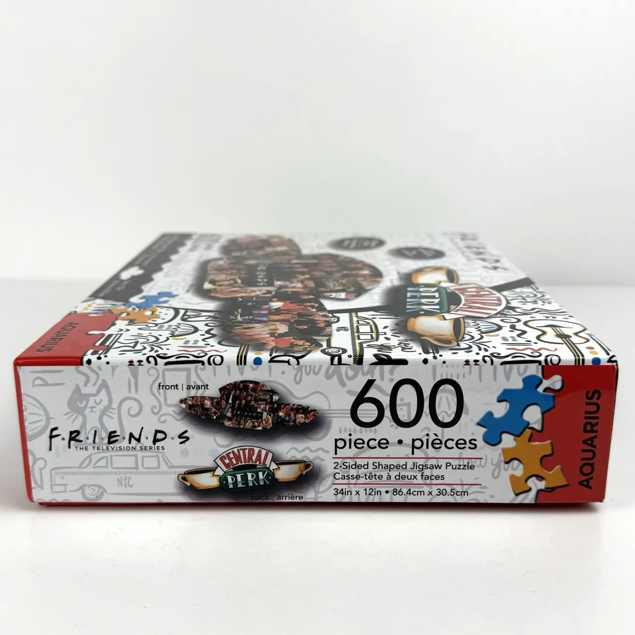 Aquarius Friends Central Perk Double‑Sided 600‑Piece Puzzle Sealed - Image 3