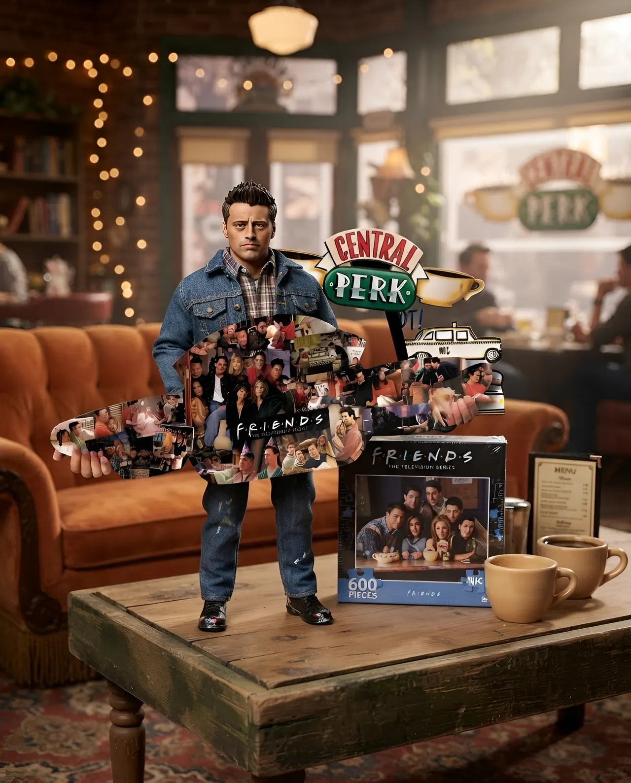 Aquarius Friends Central Perk Double‑Sided 600‑Piece Puzzle Sealed - Image 9