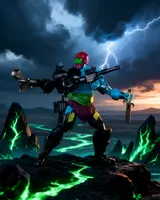 Mattel Masterverse Trap Jaw Deluxe Action Figure – 30 Articulation - Thumbnail 8