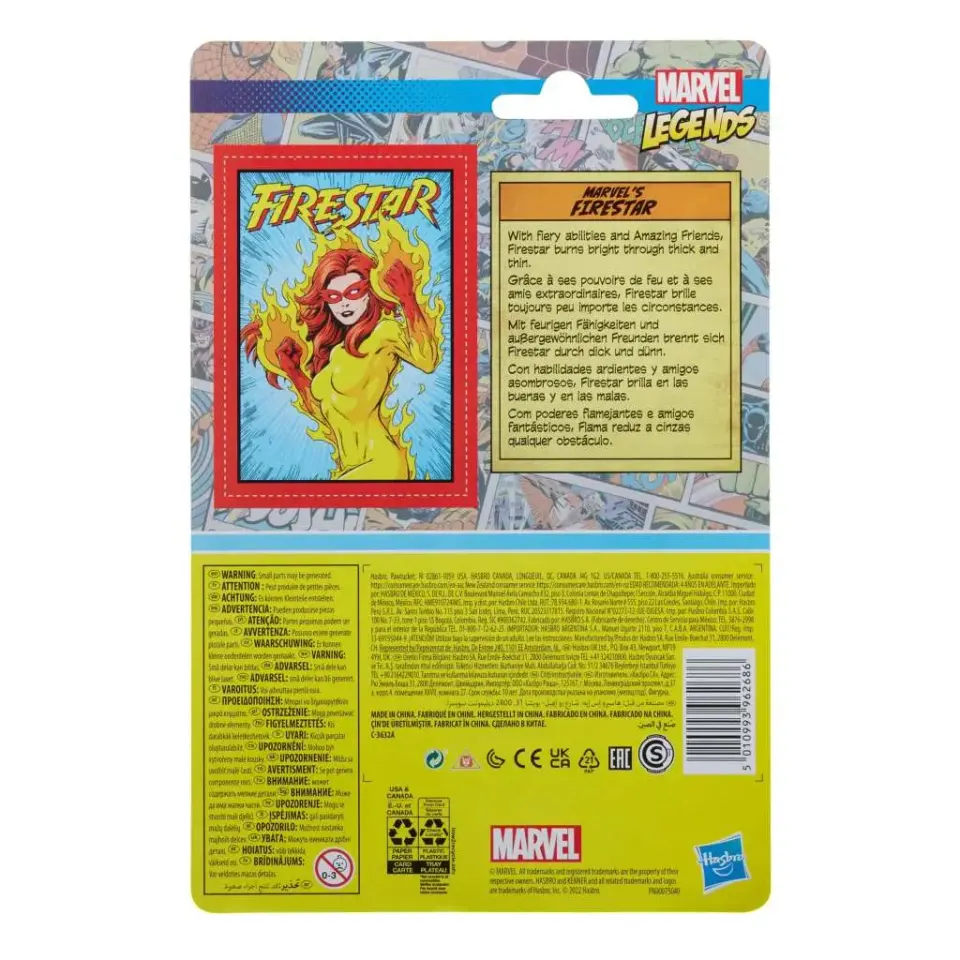 Hasbro Marvel Legends Retro 375 Firestar 3.75" Action Figure - Image 4