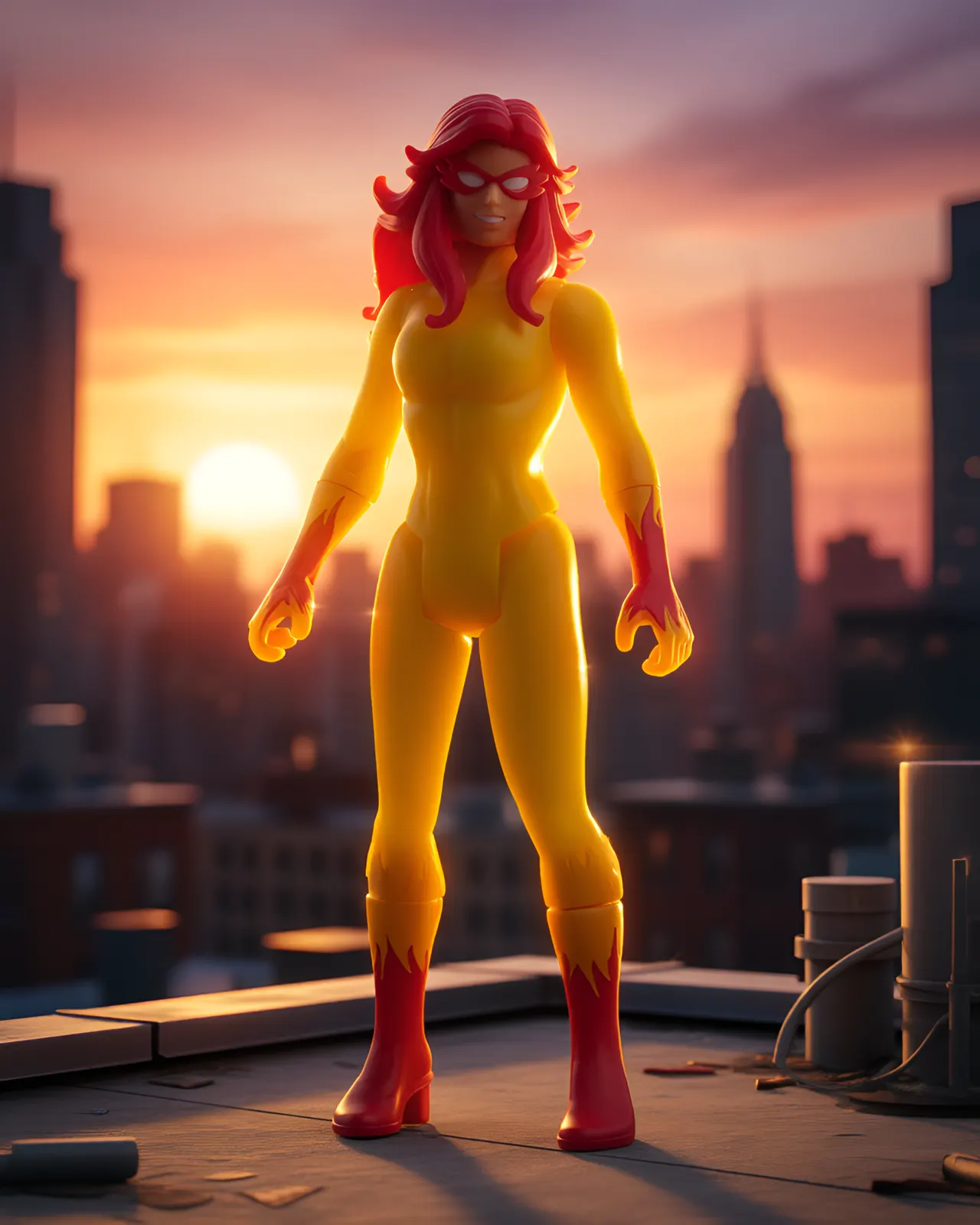 Hasbro Marvel Legends Retro 375 Firestar 3.75" Action Figure - Image 6
