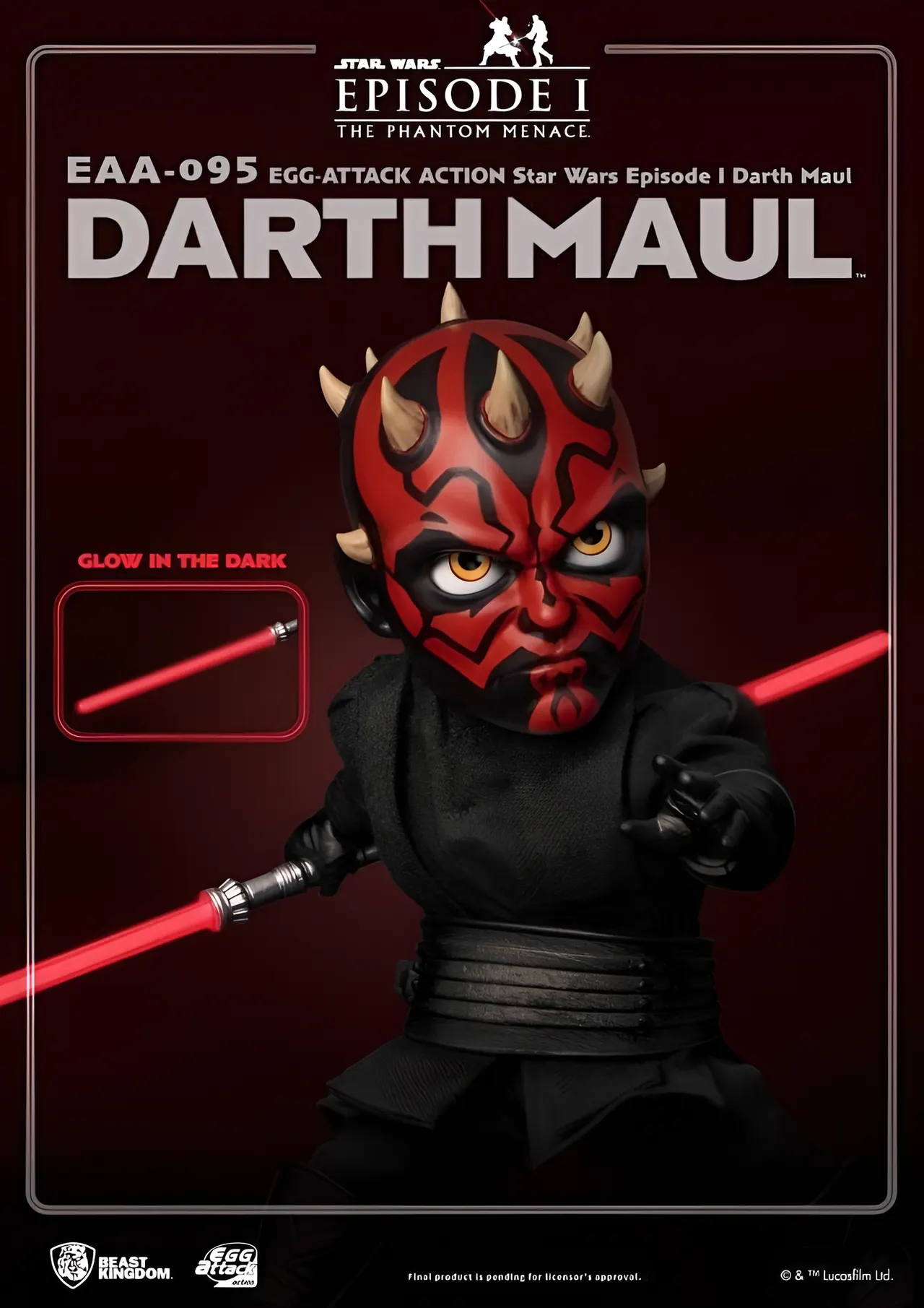 Beast Kingdom Darth Maul Egg Attack Action Figure (EAA-095) - Image 6