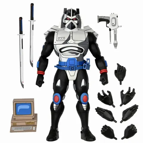 NECA Ultimate Chrome Dome TMNT 10" Action Figure – 25cm