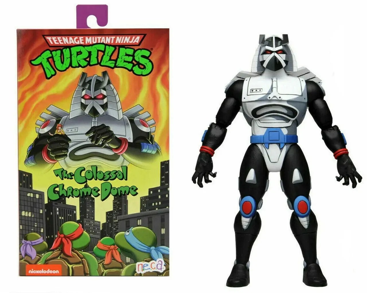 NECA Ultimate Chrome Dome TMNT 10" Action Figure – 25cm - Image 2