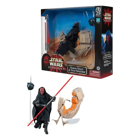 Hasbro Star Wars Black Series Darth Maul & Sith Speeder Set
