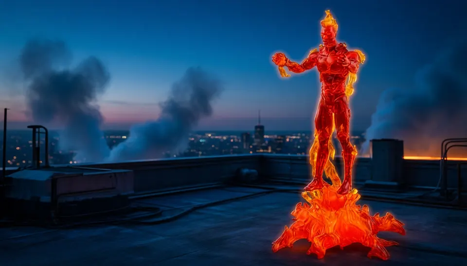 Diamond Select Toys Marvel Human Torch Marvel Select Action Figure