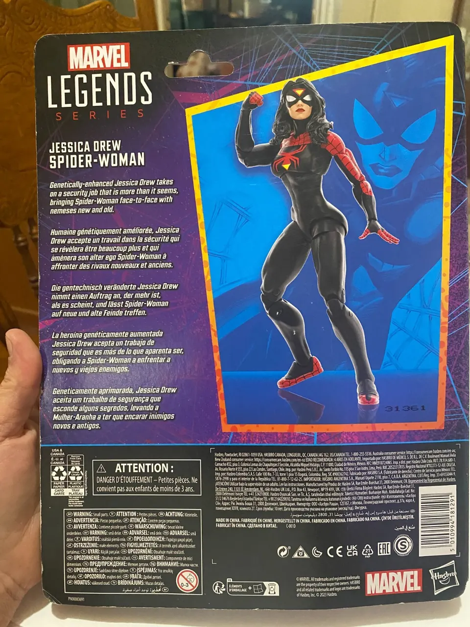 Hasbro Marvel Legends Spider-Woman 6" Figure – Retro Cardback (2023) - Image 8
