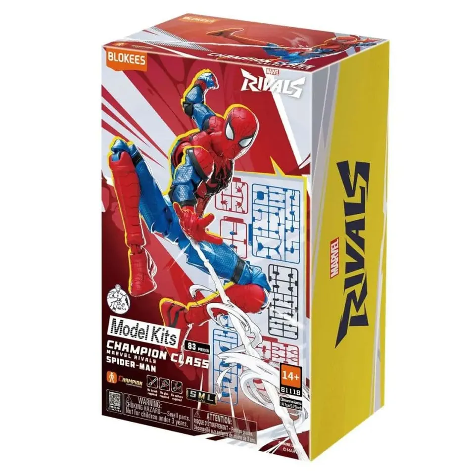 Blokees Spider-Man Marvel Rivals Champion Class 06 Model Kit - Image 1