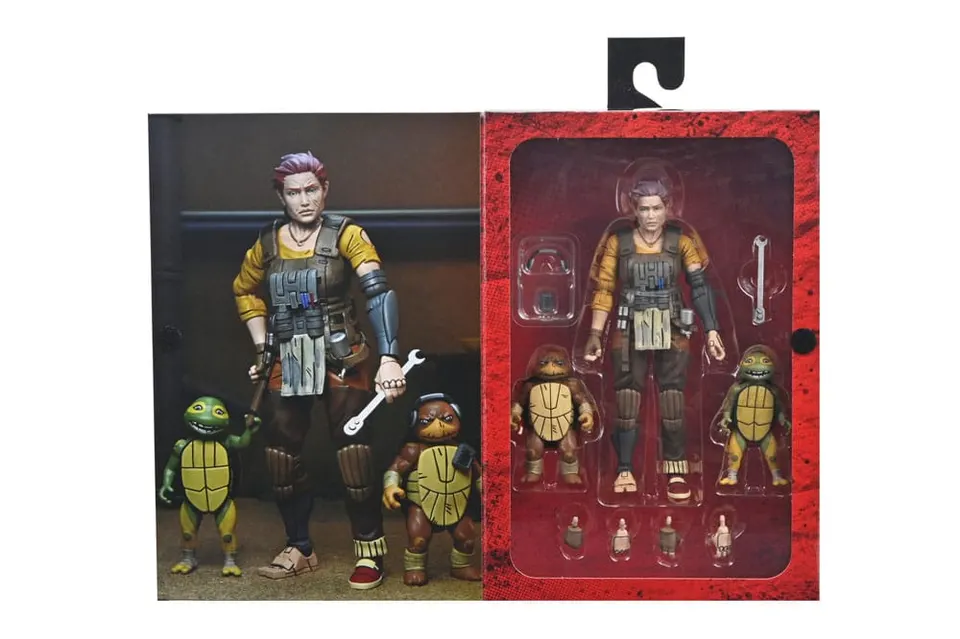 NECA TMNT Ultimate April O'Neil con Baby Yi & Moja – 7" Figura - Image 11