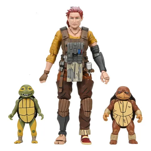 NECA TMNT Ultimate April O'Neil with Baby Yi & Moja – 7" Figure