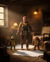 NECA TMNT Ultimate April O'Neil con Baby Yi & Moja – 7" Figura - Thumbnail 14