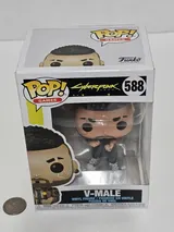 Funko POP! Games Cyberpunk 2077 – V (Male) Figure - Thumbnail 7