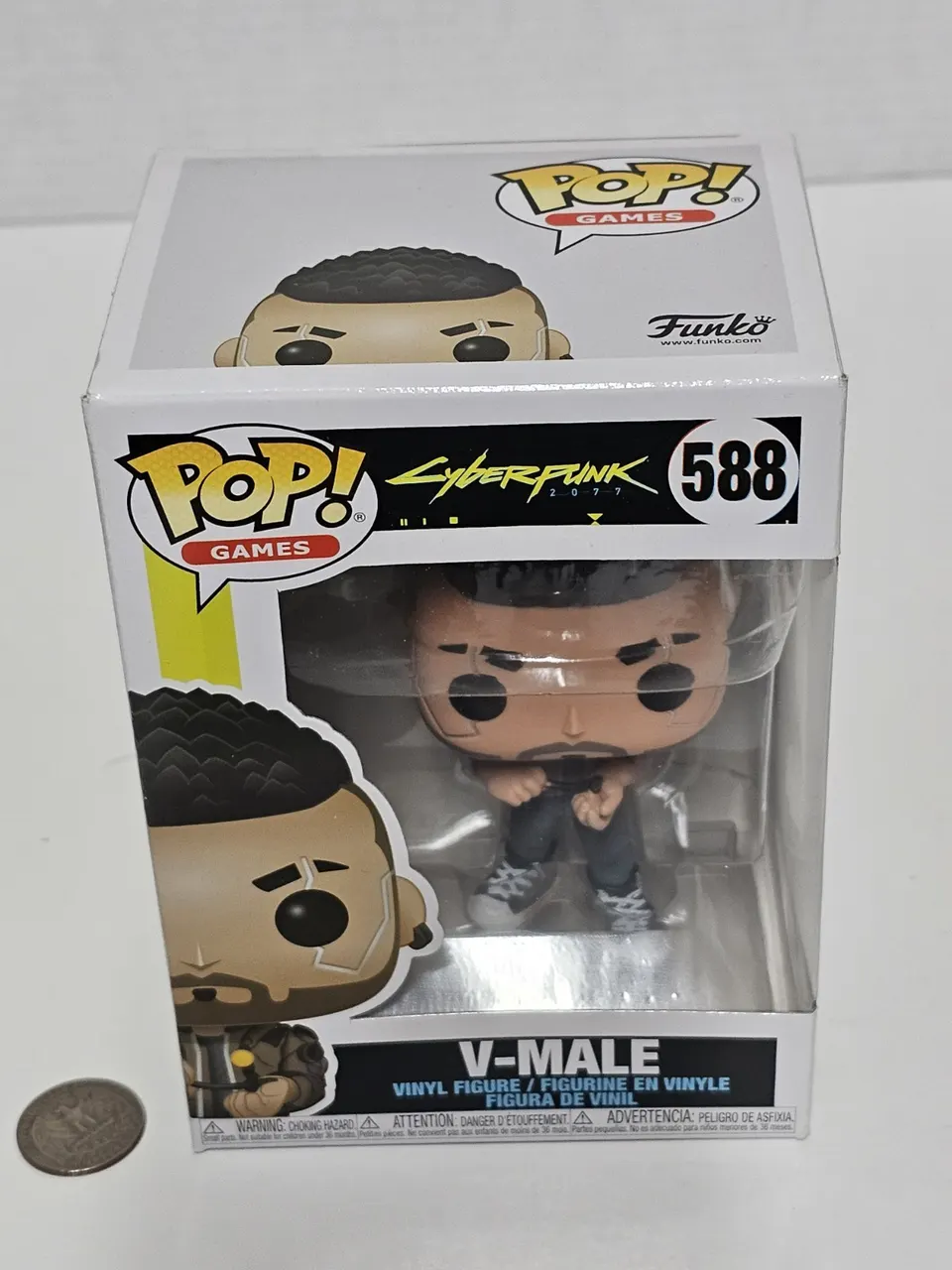 Funko POP! Games Cyberpunk 2077 – V (Male) Figure - Image 7