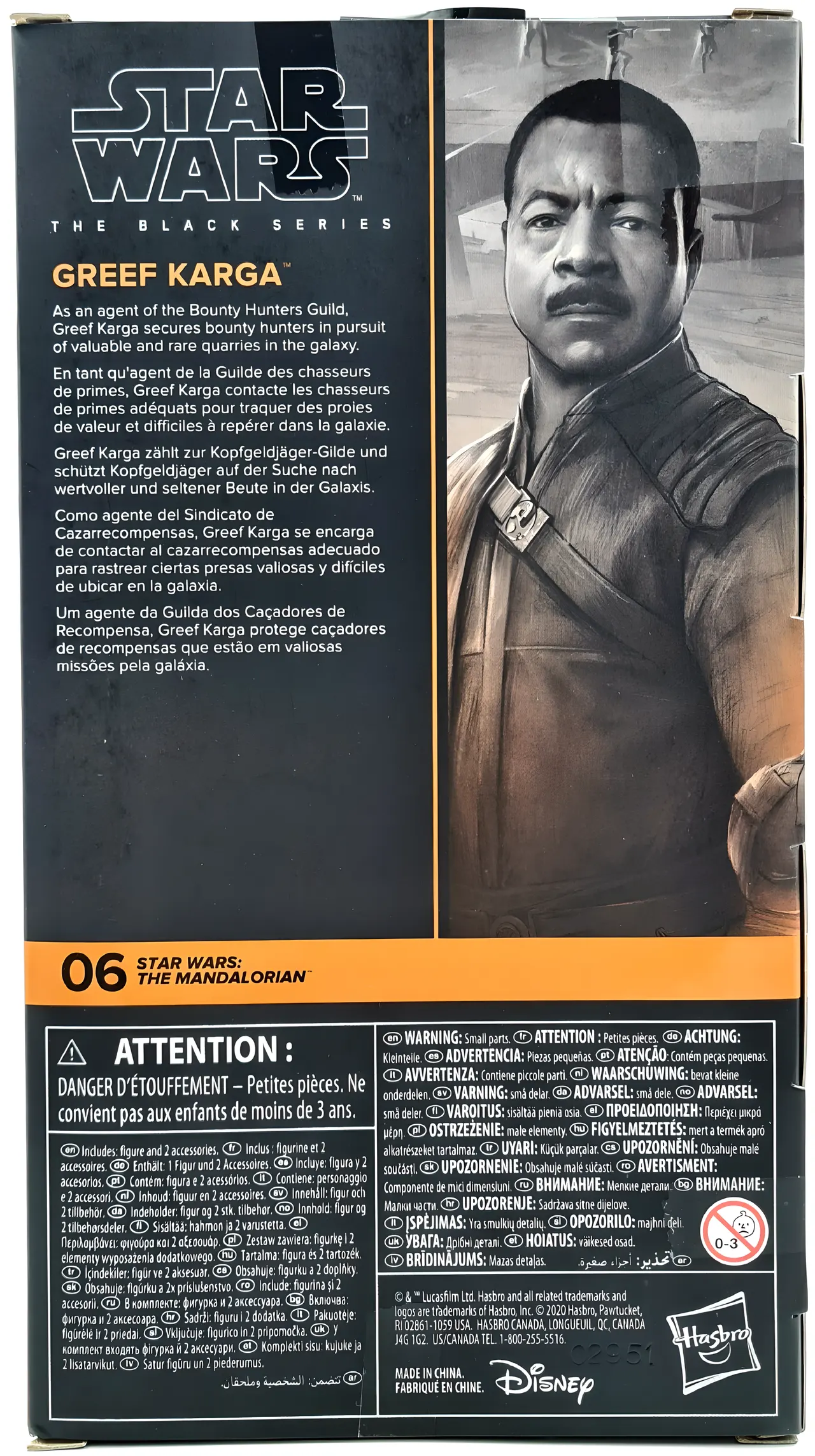 Hasbro Star Wars Black Series Greef Karga 6in Action Figure - Image 4