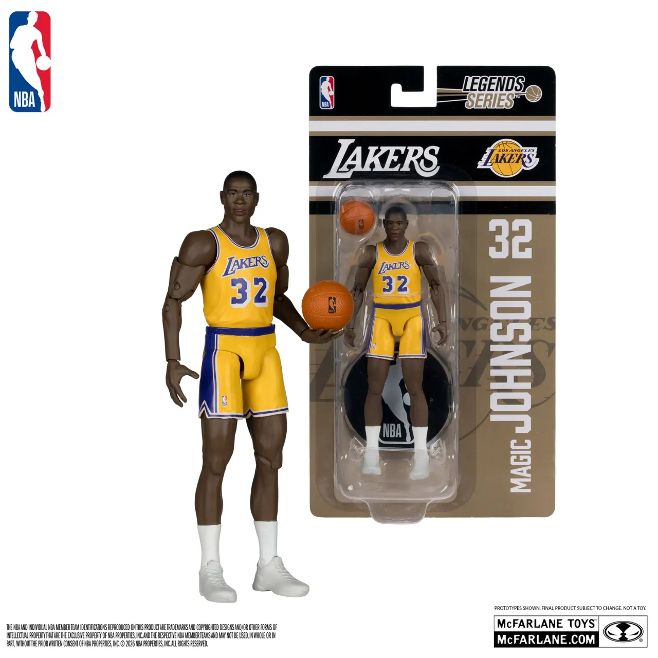 Magic Johnson 6" Articulated Figure – McFarlane SportsPicks Legends - Image 1