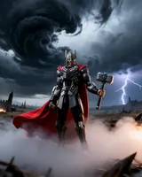 Square Enix Bring Arts Thor Variant Action Figure – Multicolor - Thumbnail 4