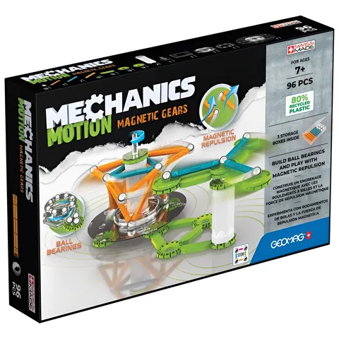 Geomag Mechanics Motion Magnetic Gears – 96‑Piece Building Set