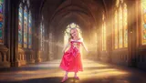 Rubie's Princess Aurora Sleeping Beauty Costume – Storytime 5-7 Years - Thumbnail 2