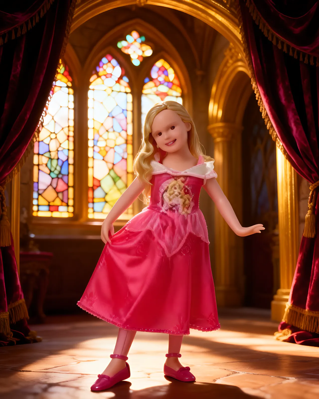 Rubie's Princess Aurora Sleeping Beauty Costume – Storytime 5-7 Years - Image 3