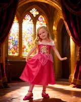 Rubie's Princess Aurora Sleeping Beauty Costume – Storytime 5-7 Years - Thumbnail 3