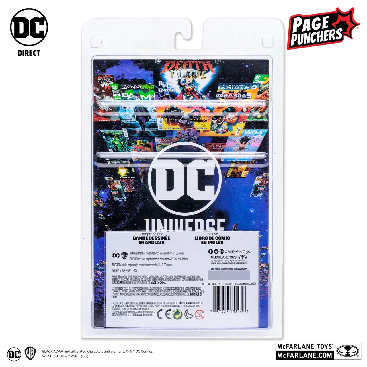 McFarlane Toys Black Adam (Endless Winter) Page Puncher 3" Figure with Comic - Image 6
