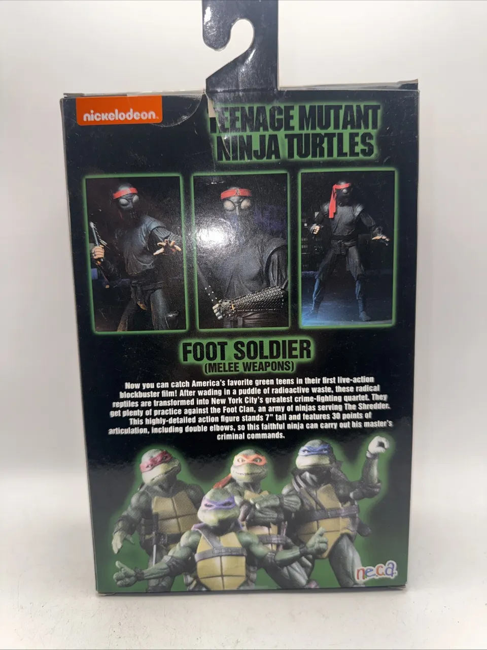 NECA TMNT 1990 Film Foot Soldier 7" Action Figure GameStop Exclusive - Image 4
