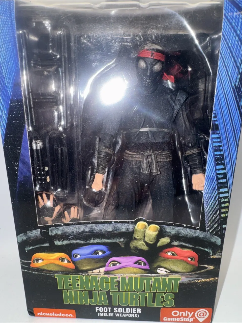 NECA TMNT 1990 Film Foot Soldier 7" Action Figure GameStop Exclusive - Image 3