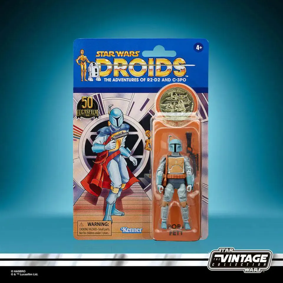 Hasbro Star Wars Vintage Collection Boba Fett C-3PO & R2-D2 3.75" Pack - Image 3