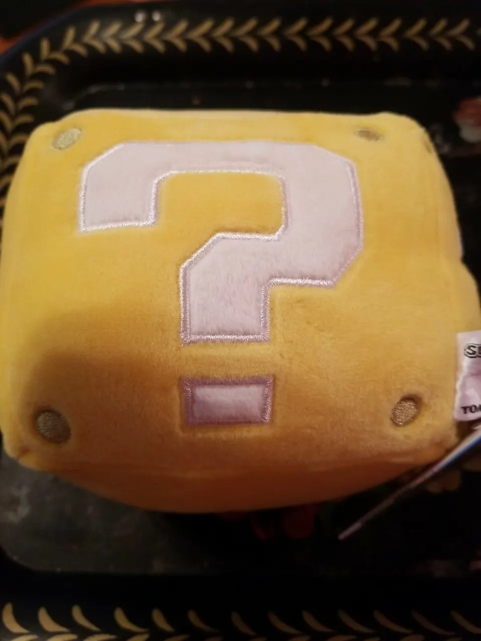 Jakks Pacific Super Mario Question Block 6" Plush - Image 1