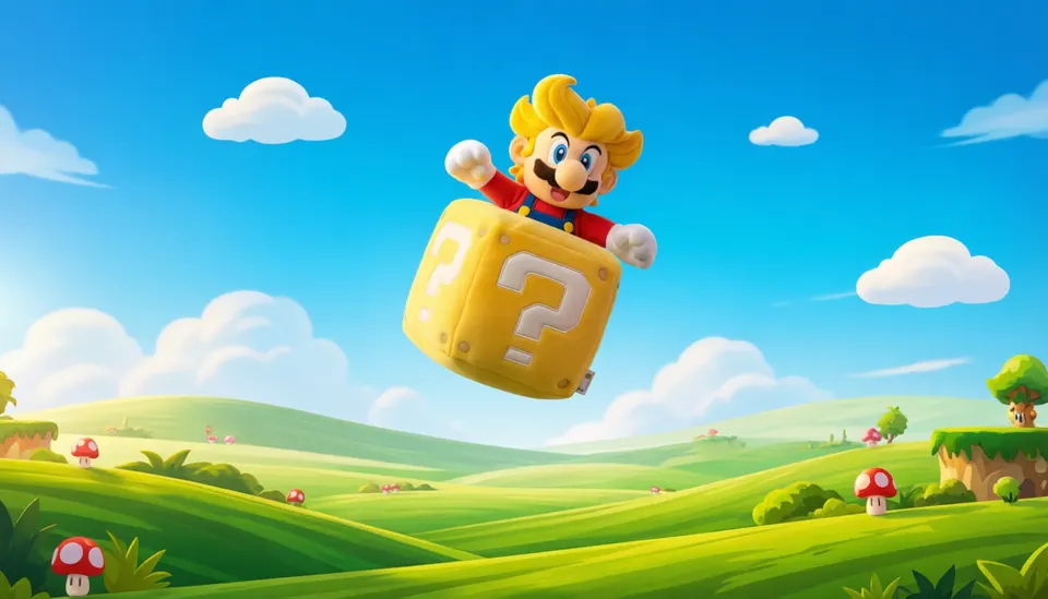 Jakks Pacific Super Mario Question Block 6" Plush