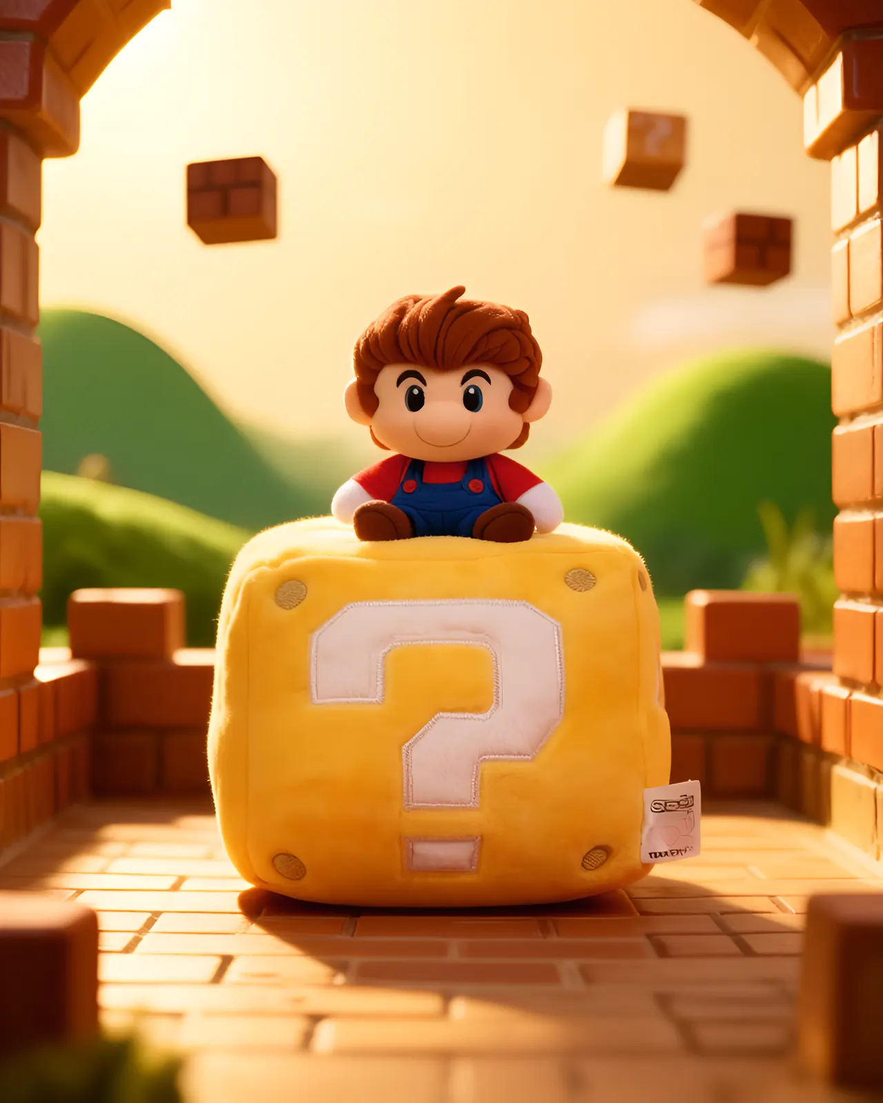 Jakks Pacific Super Mario Question Block 6" Plush - Image 4