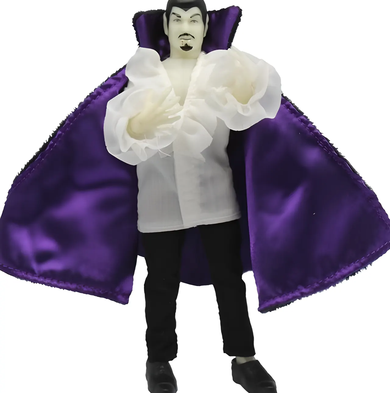 Mego Édition limitée 8" Dracula Lumière dans le Noir – Manteau violet - Image 1