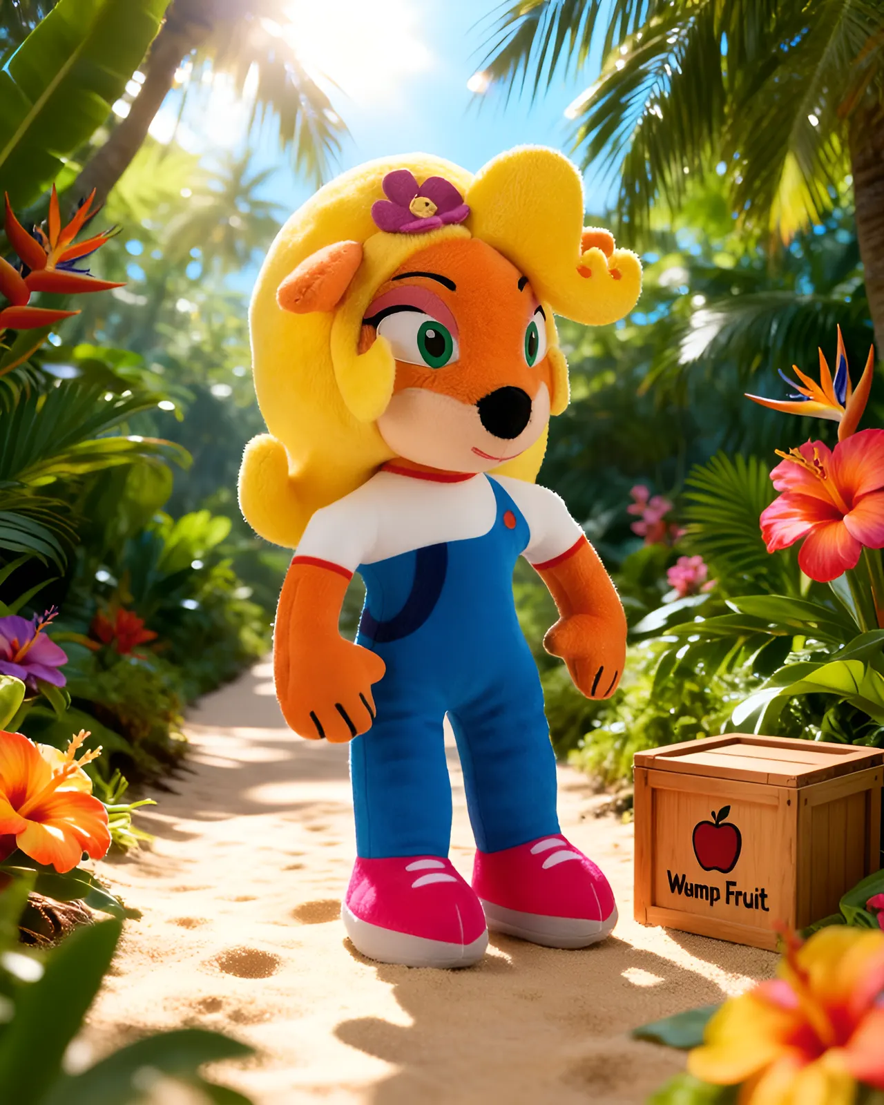 Kidrobot Crash Bandicoot Coco Bandicoot 8" Phunny Plush - Image 4