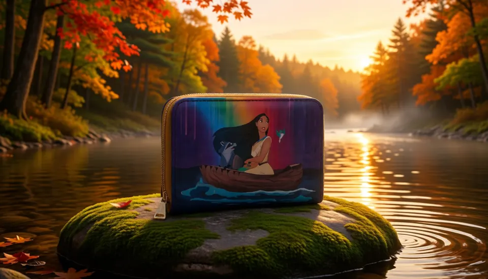Loungefly Disney Pocahontas Just Around River Bend Zip-Around Wallet