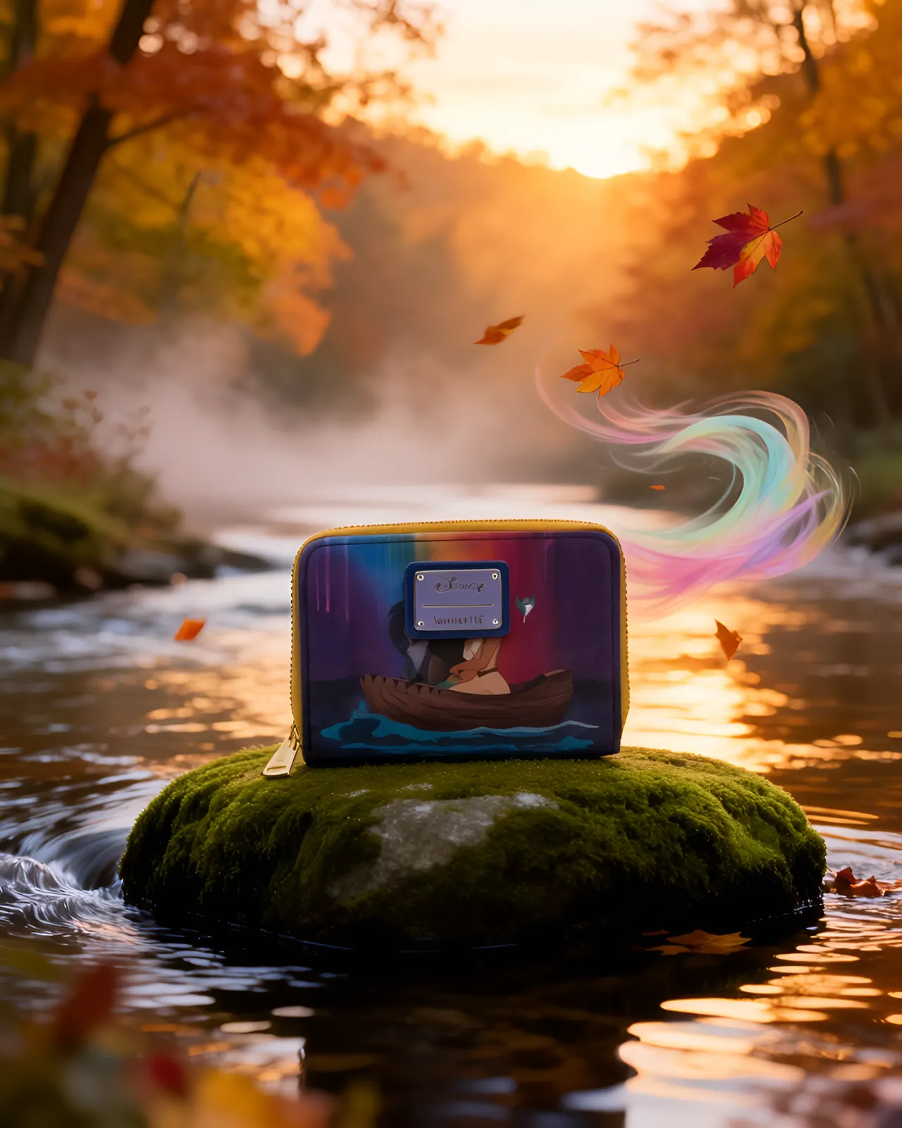 Loungefly Disney Pocahontas Just Around River Bend Zip-Around Wallet - Image 3