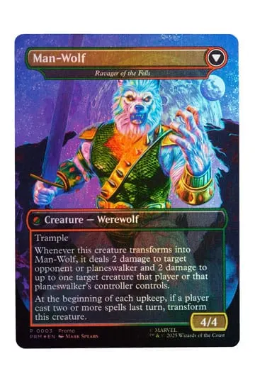 Hasbro Marvel Legends Man-Wolf Figure + Magic: The Gathering Foil Card - Image 11
