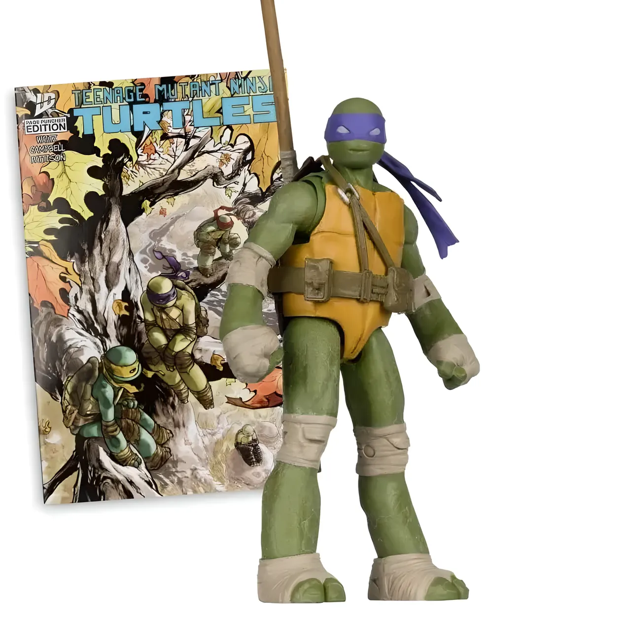 McFarlane Toys Donatello Page Punchers 5" Action Figure with Comic - Image 3