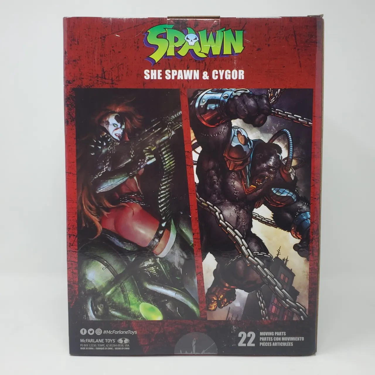 McFarlane Toys Spawn Gold Label 7" She-Spawn & Cygor 2‑Pack - Image 4