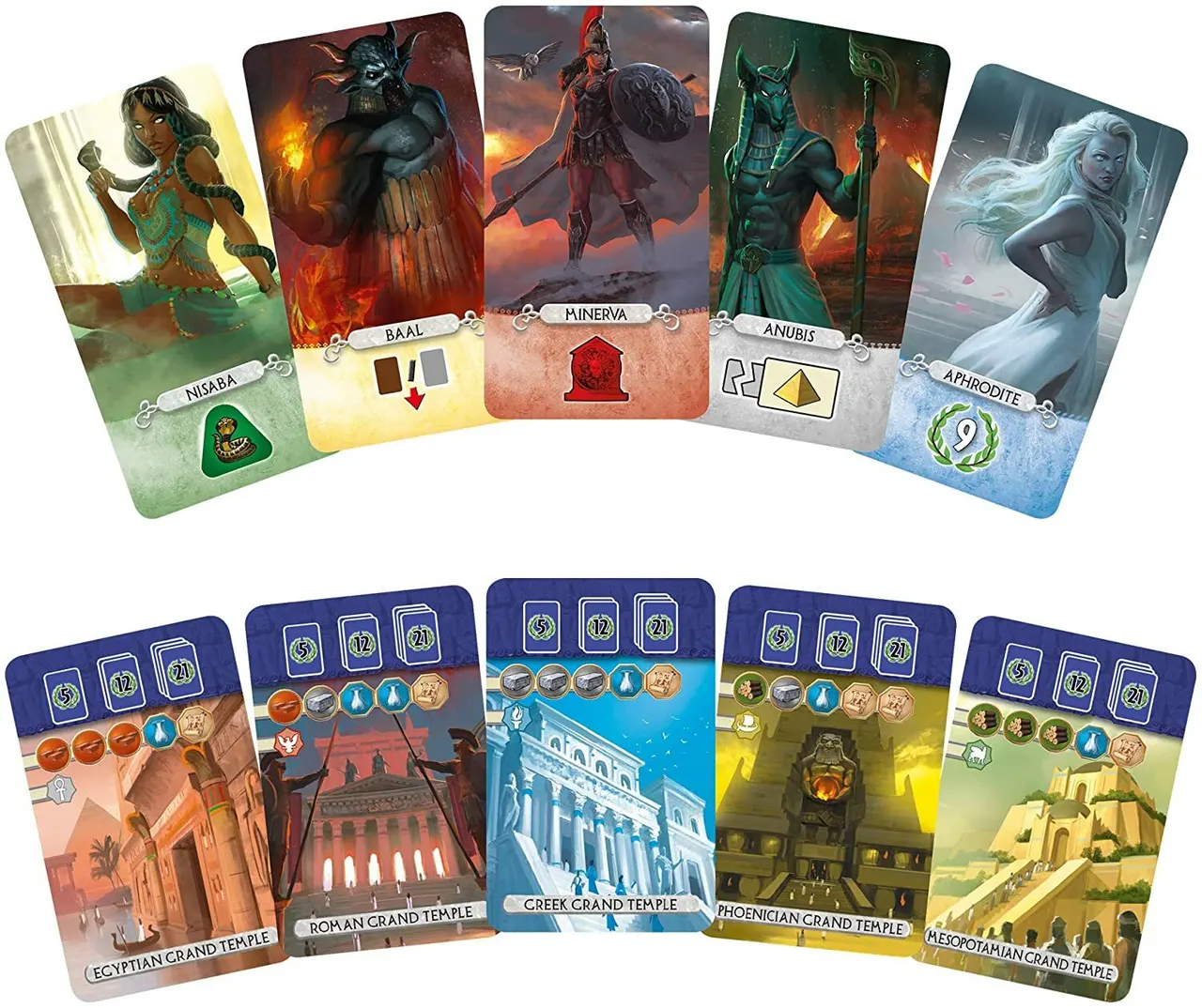 Asmodee 7 Wonders Duel: Pantheon Board Game Expansion - Image 2