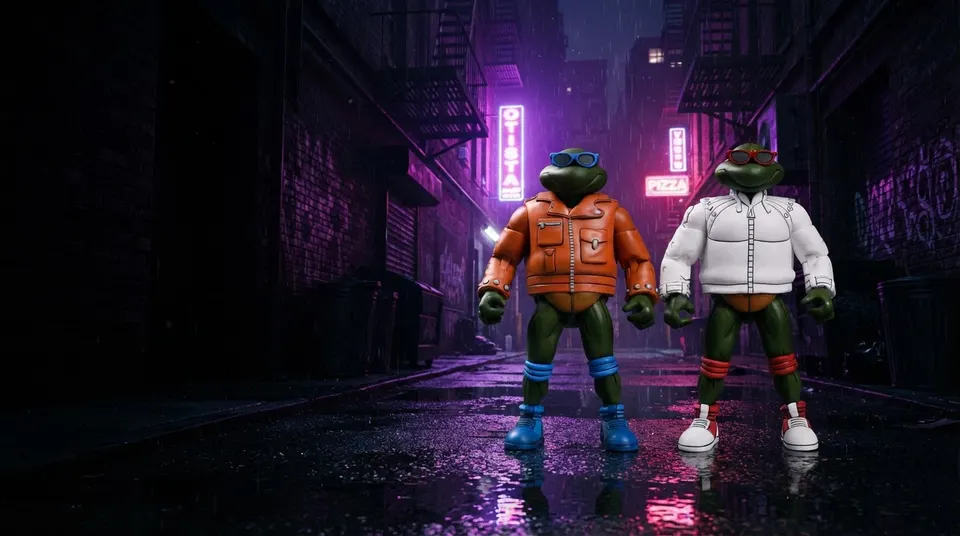 NECA TMNT Punk Leonardo & Raphael 7" Ultimate Figures