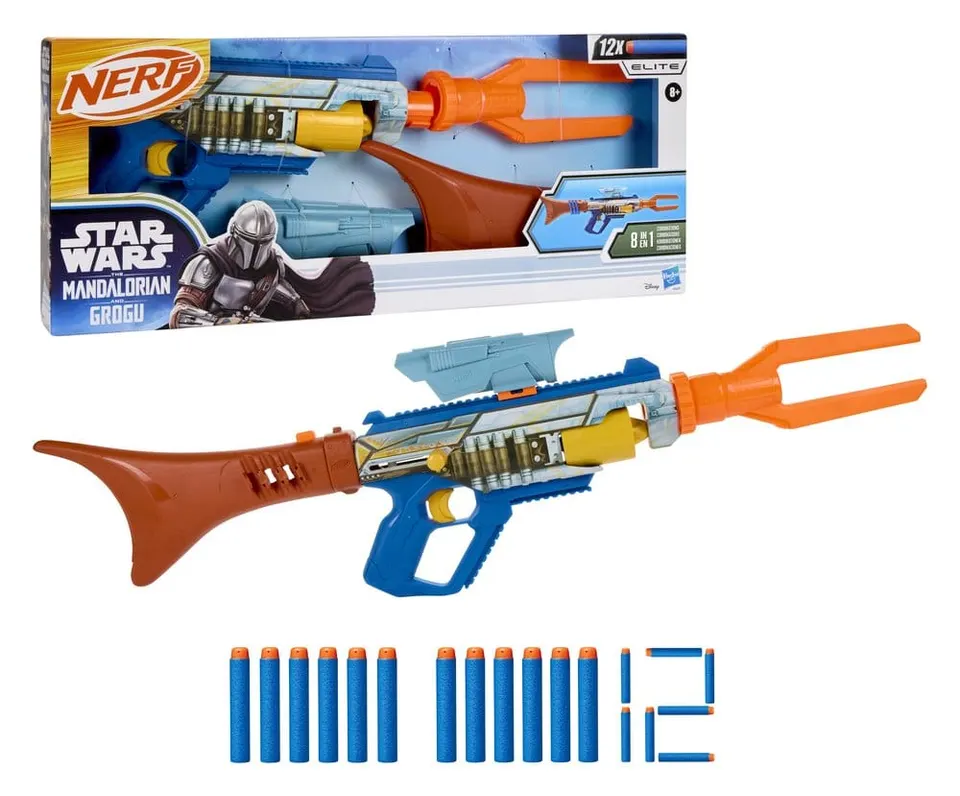 Hasbro Star Wars The Mandalorian & Grogu Nerf Dart Blaster - Image 1