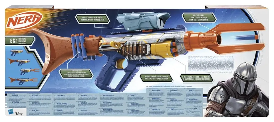 Hasbro Star Wars The Mandalorian & Grogu Nerf Dart Blaster - Image 8