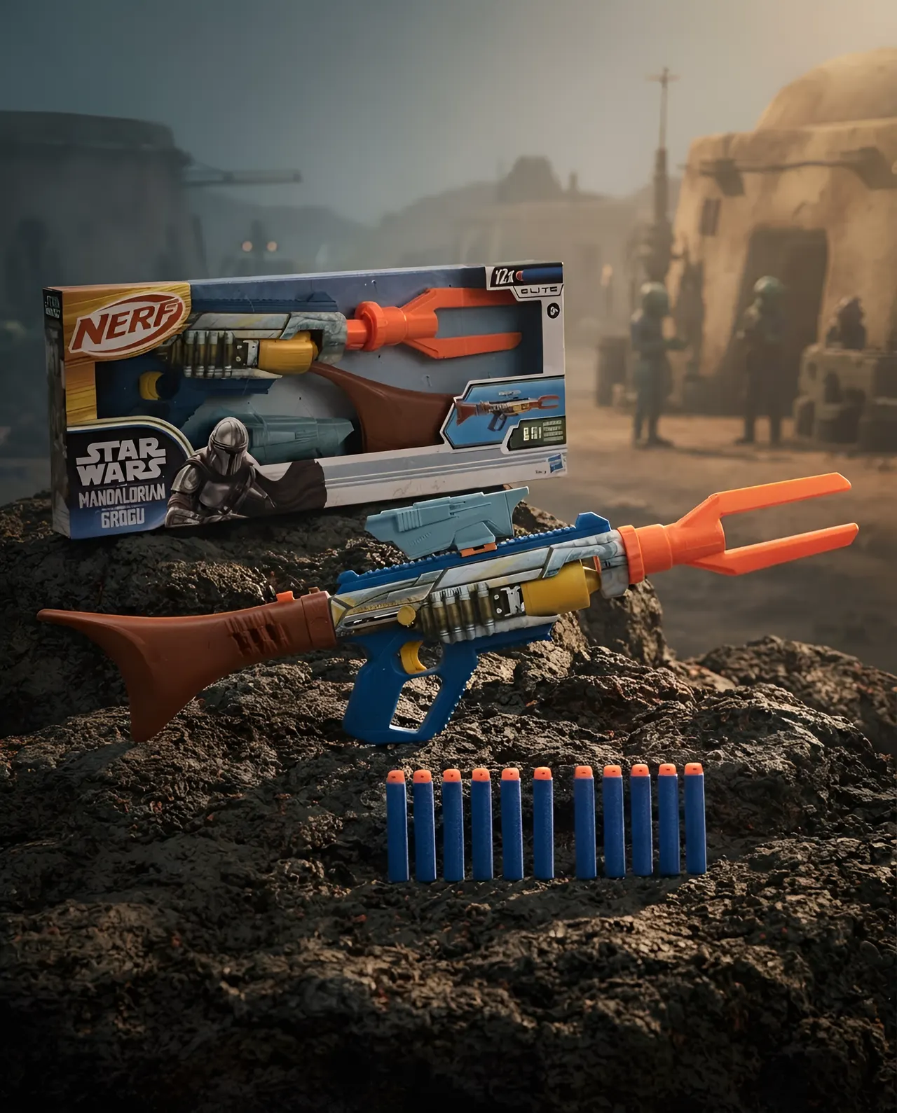 Hasbro Star Wars The Mandalorian & Grogu Nerf Dart Blaster - Image 13