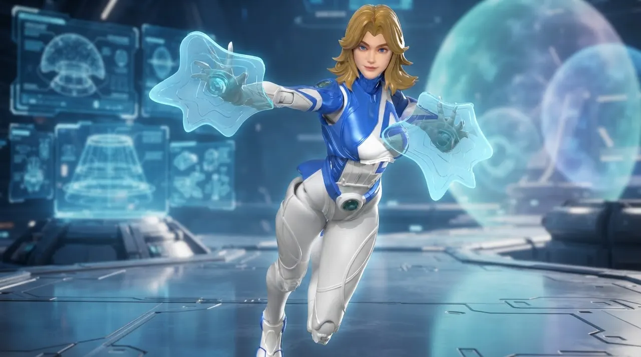 Blokees Invisible Woman Model Kit – Champion Class (Marvel Rivals) - Image 11